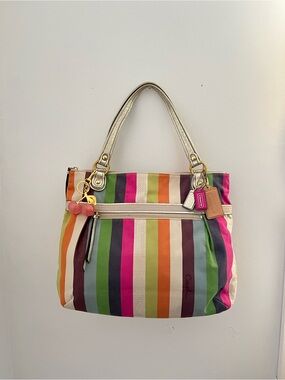 Coach Legacy Striped Shoulder Bag